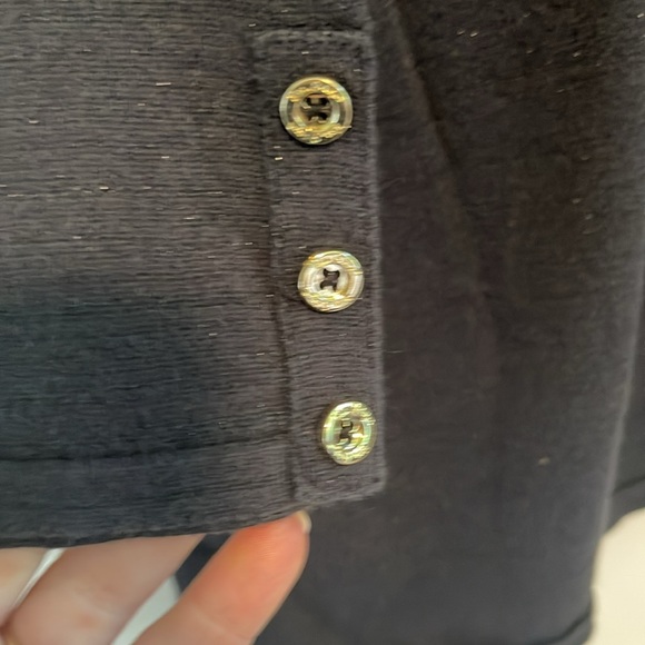 LILLY PULITZER FAIRE SWEATER DRESS IN ONYX METALLIC XL - Picture 4 of 5